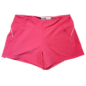 Women's Nike FitDry Athletic Shorts Pink White Size M